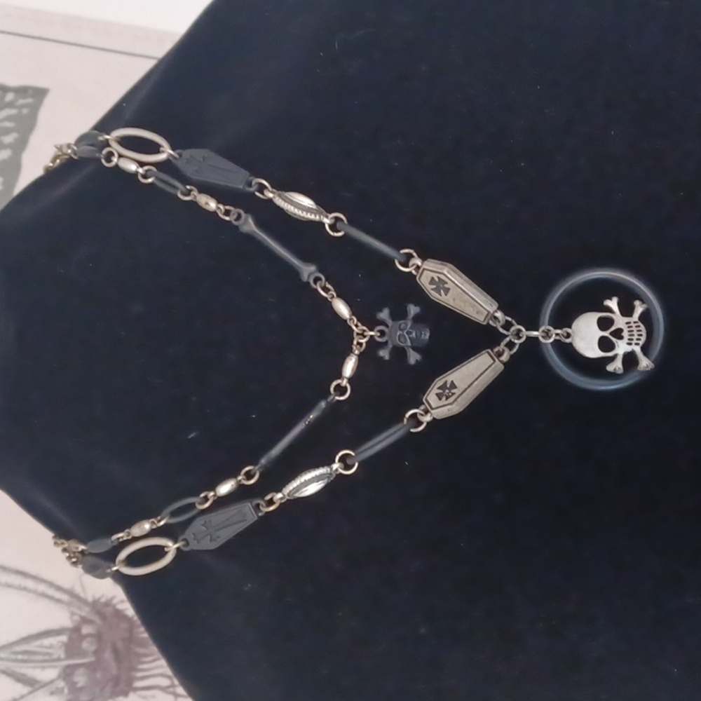 Lot Of 7 Punk Rock Goth Gothic Deathrock Emo Necklaces Danzig Vampira